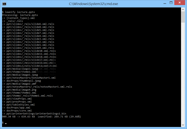 1 large Use Leanify for efficient lossless compression  recompression of files in Windows