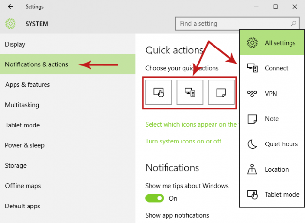 Customizing the Quick Action Buttons in the Action Center [Windows 10] Screenshot 3