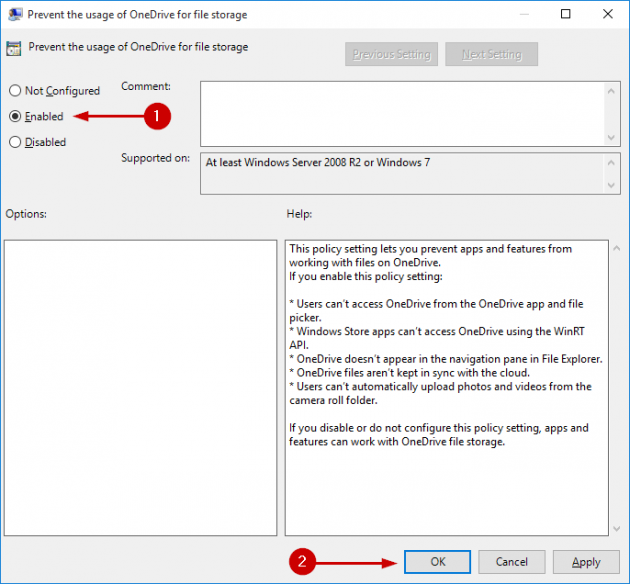 9 full How to Completely Disable OneDrive in Windows 10 and Remove its Icon from File Explorer and System Tray