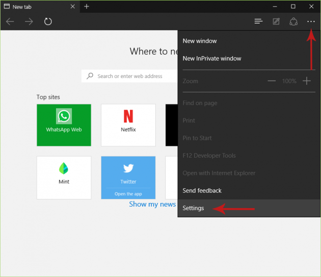 Enabling the Favorites Bar in Microsoft Edge Screenshot 3