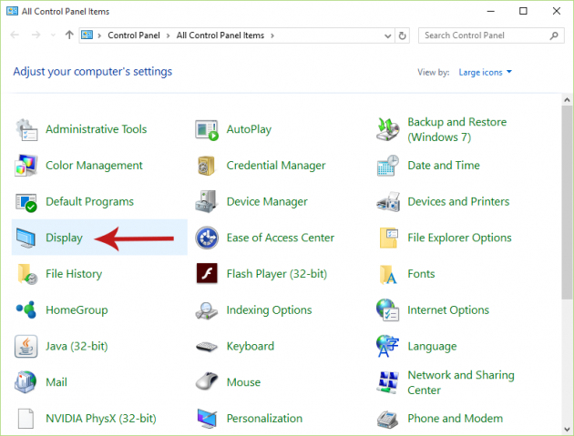 Method 2 - Change DPI Scaling Level for All Displays in the Control Panel Screenshot 3