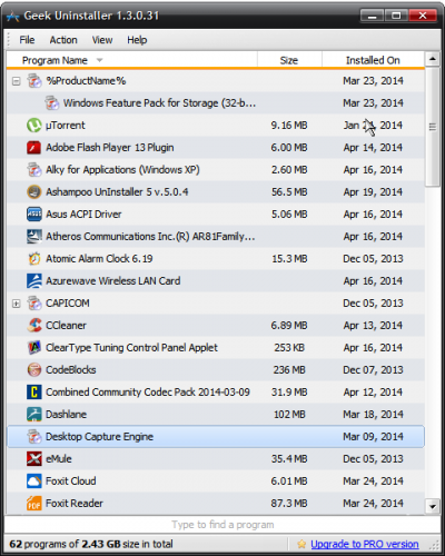 Geek Uninstaller